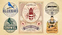 design a vintage hand drawn engraving logo illustration
