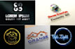 design 3d gold brand best timeless simple logo with copyright