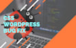 do quick css fix or php error fix