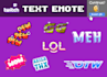 make awesome twitch text emoticon emote