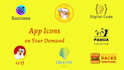design professional mobile app icons