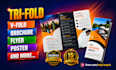 design a trifold brochure or flyer for your business