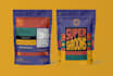 do product packaging and label design in aesthetic style