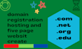 do domain and  hosting registration and website design develop low cost