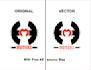 do vector tracing,trace your image to vector