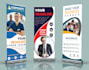 do outstanding roll up banner, retractable, sign, ads,header