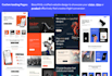 do modern website design, landing page UI UX in PSD or figma