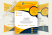 design modern, clean flyer or poster