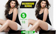 do hair masking and background removal in 24 hours