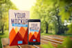 create 3d book cover mock up in 20 different styles
