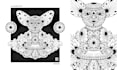 create detailed black and white doodle art for packaging and patterns