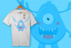 create a cute t shirt design cartoon