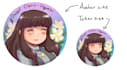 draw roleplaying character mini portraits 1x1 ich, anime style