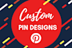 create 10 pinterest pins for your blog, website or product