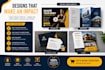 do banner ad, broucher, buisness card, flyers