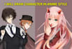 draw your character in comic book or anime style