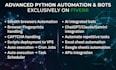 automate websites, build bots, do browser automation using python and selenium