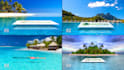 create floating logo intro in calm water