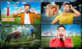 design a youtube thumbnail in mr beast style or other style