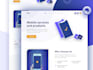 design creative landing page and mobile app UI