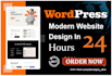 design a clean wordpress website and landing pages using elementor pro