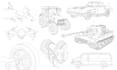 create vector line art of any product jet, plane, ship, yacht, boat, tractor,car