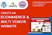 create professional ecommerce and multivendor website in wordpress