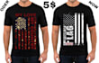 create patriotic flag tshirt design