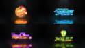create fast neon logo intro
