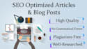do perfect SEO article writing and blog post writing