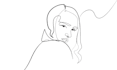 draw minimalist one line portrait for unique gift