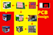 design custom pcb layout, pcb design,electronic circuit