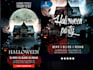 do halloween flyer design for horror party and event