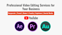 edit videos for youtube, tiktok, instagram in 12 hours fast delivery