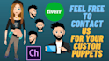 design and rig custom puppet for adobe character animator