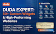 create website and custom widget on duda