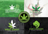 design creative cannabis hemp weed marijuana cbd oil logo