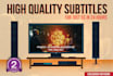subtitle everything with industry standards