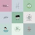 design a minimalist iconic brand logo