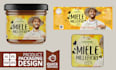create modern packaging design with labels, boxes and tubes