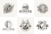 design vintage logo with hand drawn illustration