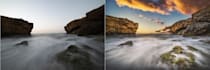 photoshop photos of sunset, landscape, travel, real estate