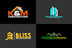 design transport, logistic, construction logo