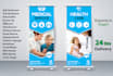 create unique banner ad, billboard, roll up banner design
