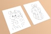 create a dot to dot page for children