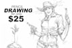 draw realistic pencil drawing of characters for games, books