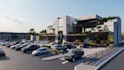 create a 3d architecture contruction process