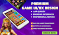 create premium game art and UI UX for 2d and 3d games