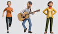 sculpt 3d cute model, 3d character, animal, 3d printing