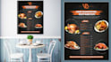 design an eye catching food menu, restaurants, cafe menu etc